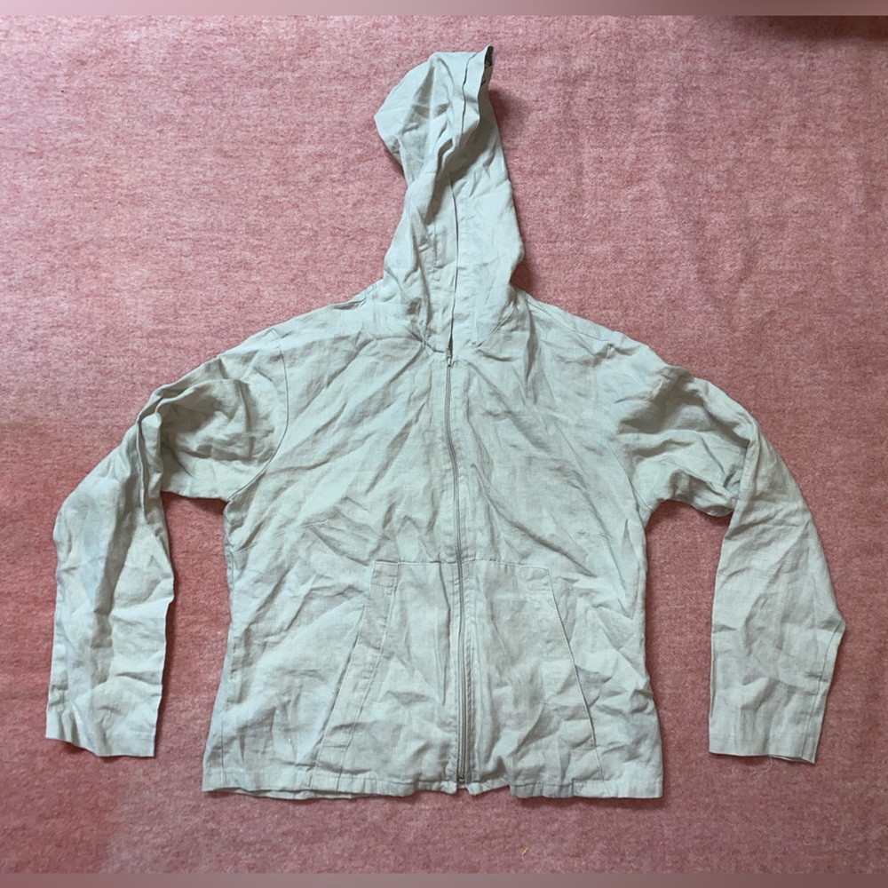🇺🇸 Hooded Linen Jacket - Picture 12 of 15